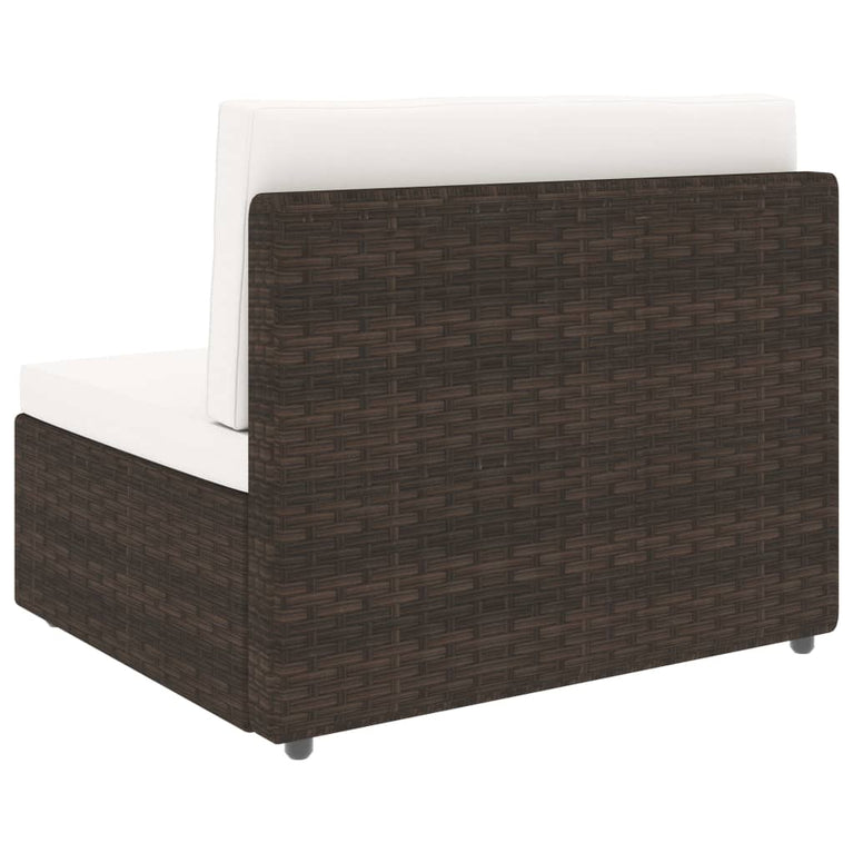 2-delige Loungeset poly rattan bruin MeubelReus