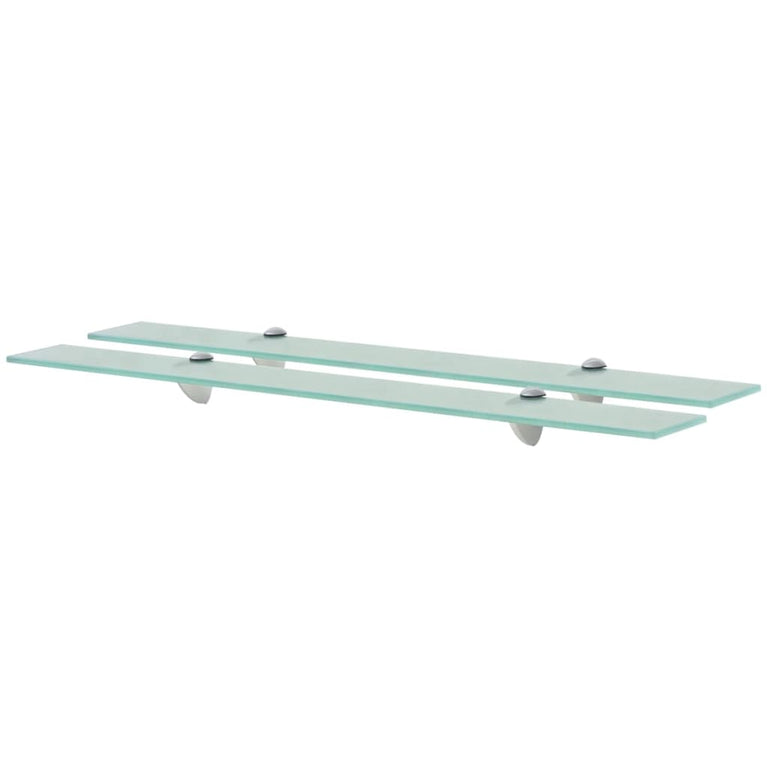 Schappen zwevend 2 st 80x10 cm 8 mm glas MeubelReus