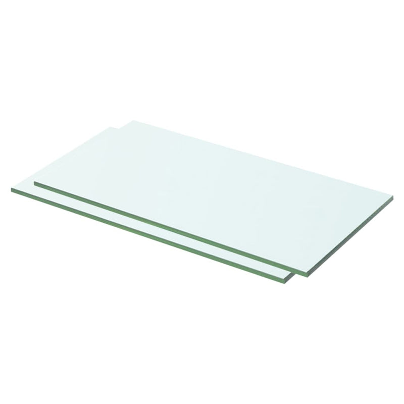 Schappen 2 st 50x20 cm glas transparant MeubelReus
