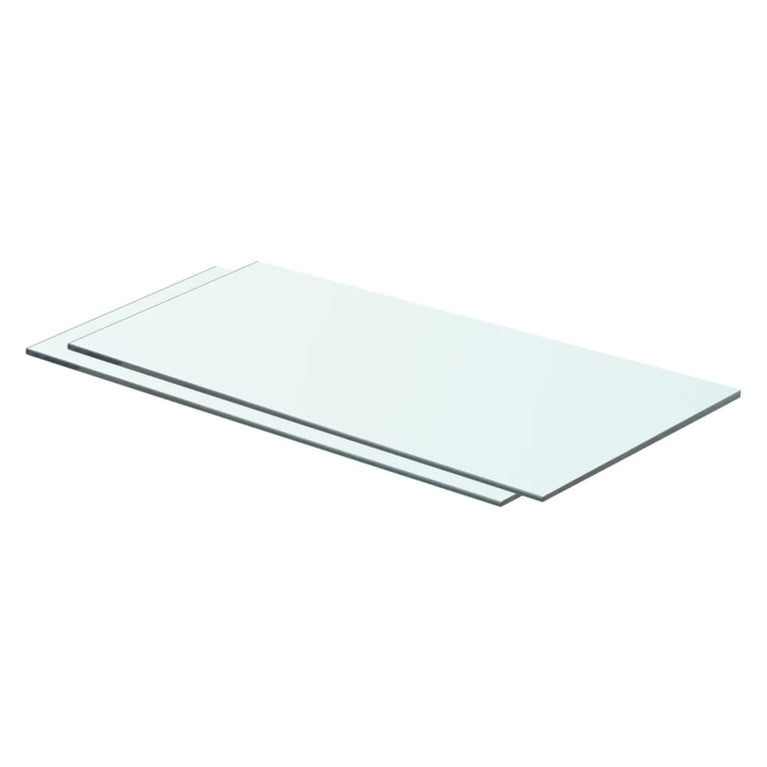 Schappen 2 st 60x25 cm glas transparant MeubelReus