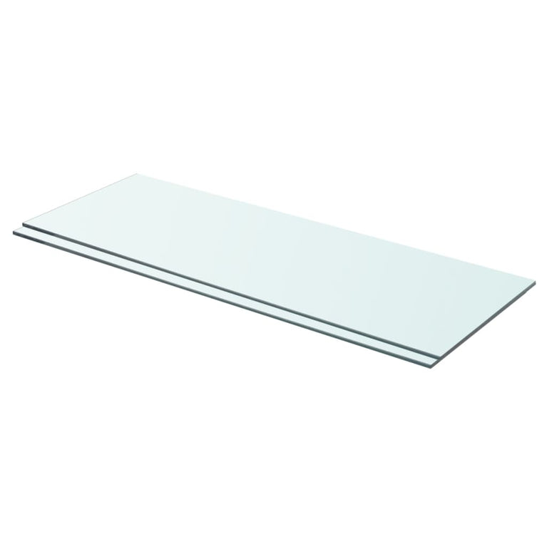 Schappen 2 st 70x25 cm glas transparant MeubelReus