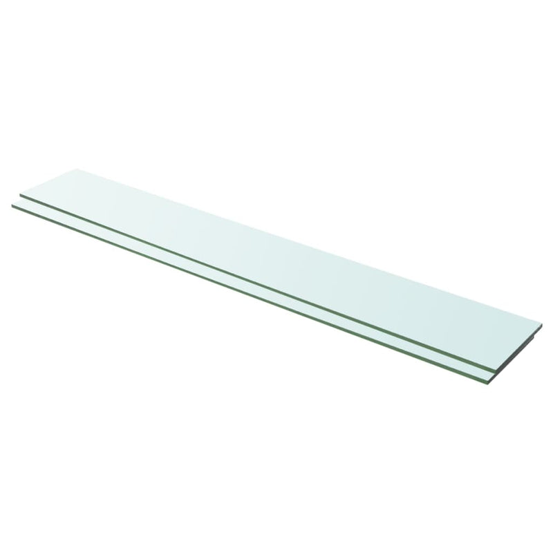 Schappen 2 st 100x15 cm glas transparant MeubelReus