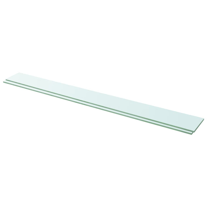 Schappen 2 st 110x12 cm glas transparant MeubelReus