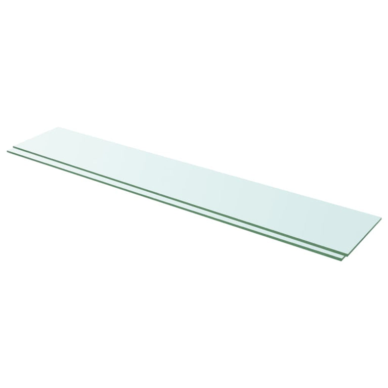 Schappen 2 st 110x20 cm glas transparant MeubelReus