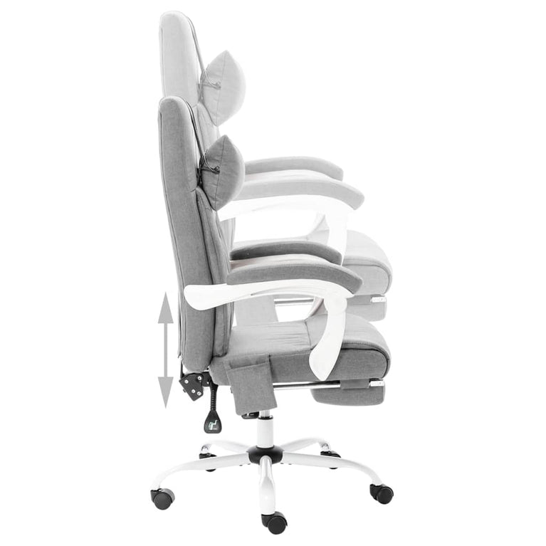 Kantoormassagestoel stof grijs MeubelReus