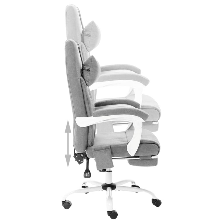 Kantoormassagestoel stof grijs MeubelReus