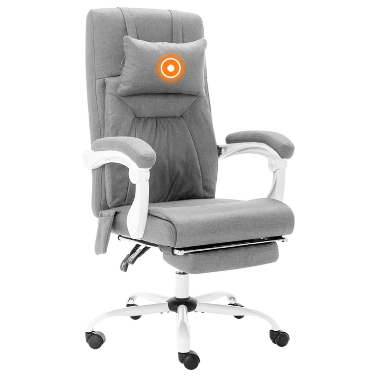 Kantoormassagestoel stof grijs MeubelReus