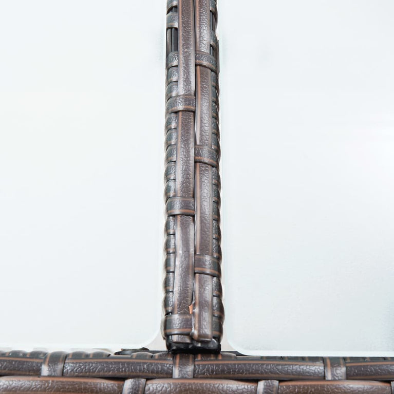 7-delige Tuinbarset met kussens poly rattan bruin MeubelReus