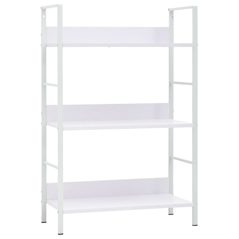 Boekenkast met 3 schappen 60x27,6x90,5 cm bewerkt hout wit MeubelReus