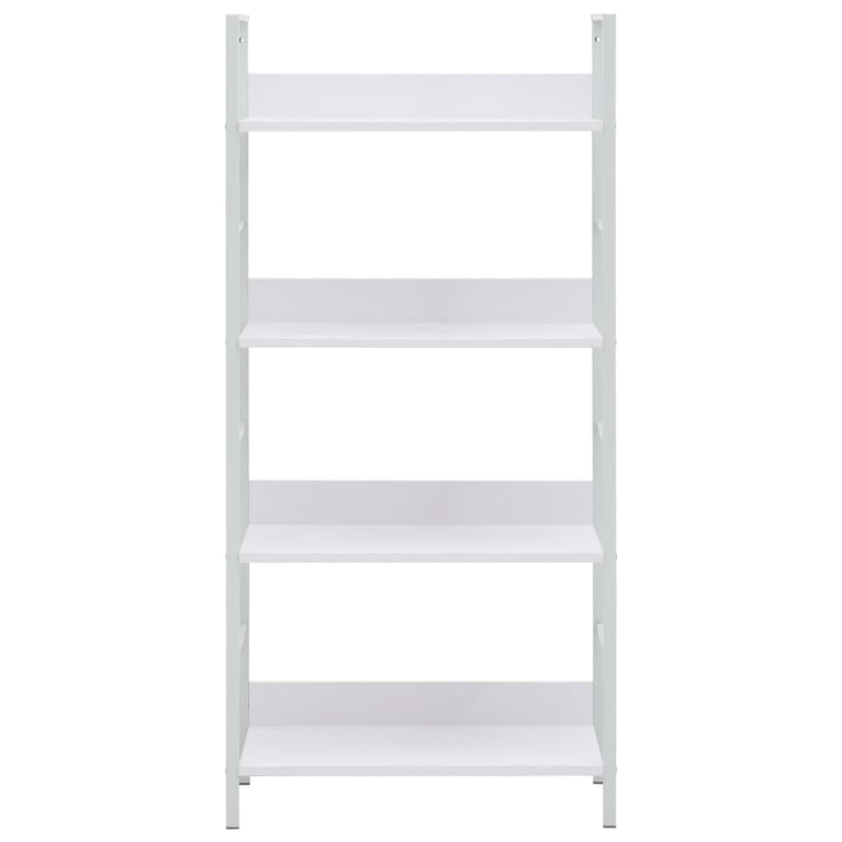 Boekenkast met 4 schappen 60x27,6x124,5 cm bewerkt hout wit MeubelReus