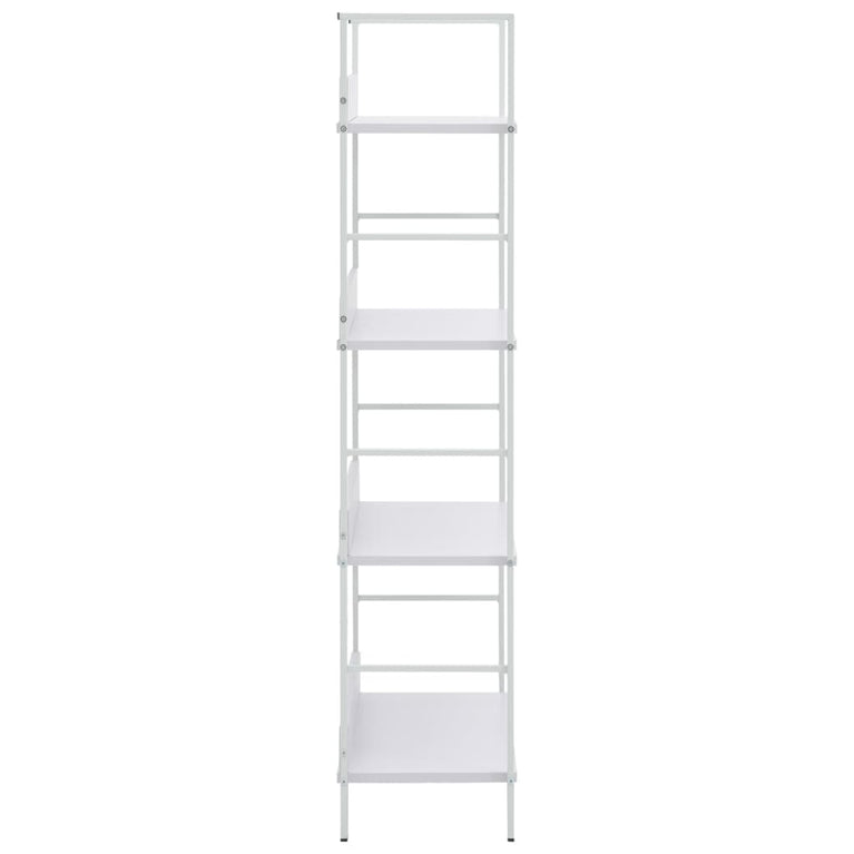 Boekenkast met 4 schappen 60x27,6x124,5 cm bewerkt hout wit MeubelReus