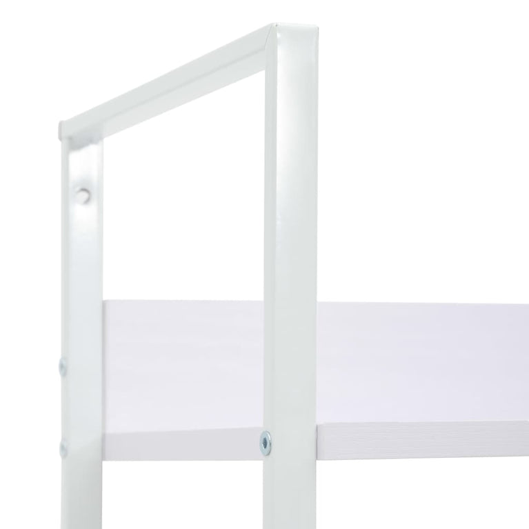 Boekenkast met 4 schappen 60x27,6x124,5 cm bewerkt hout wit MeubelReus