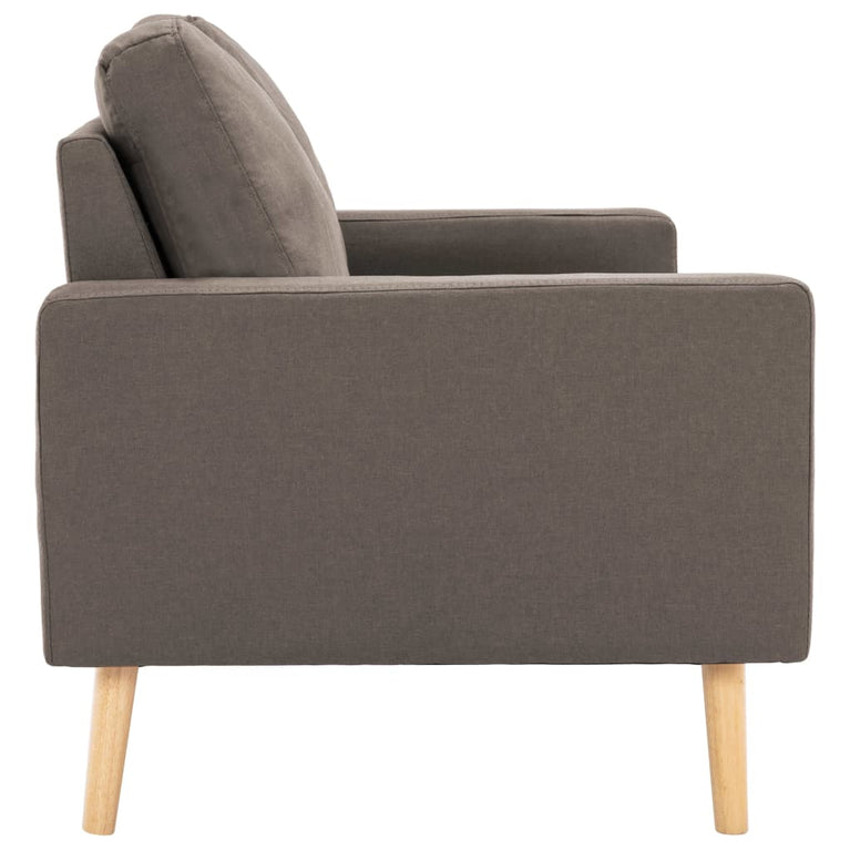 Tweezitsbank stof taupe