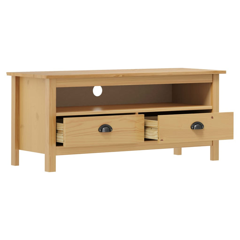 Tv-meubel Hill 110x40x47 cm grenenhout honingbruin MeubelReus