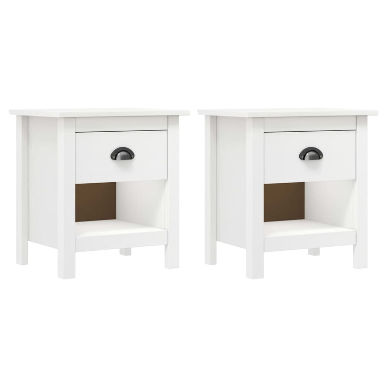 Nachtkastjes 2 st Hill Range 46x35x49,5 cm massief grenenhout MeubelReus