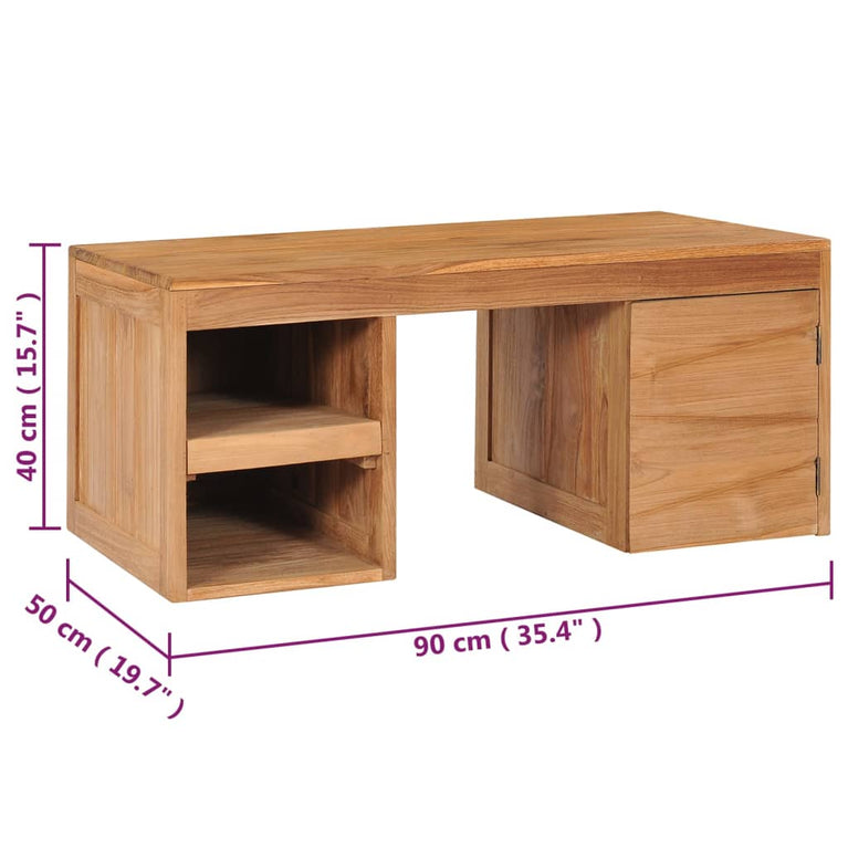 Salontafel 90x50x40 cm massief teakhout MeubelReus