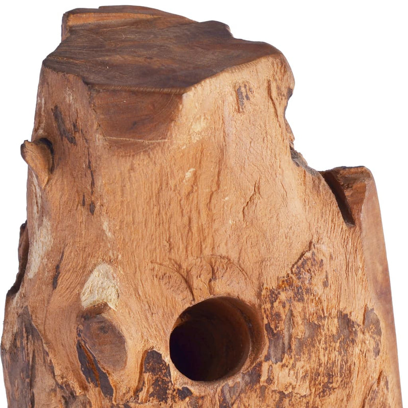 Wijnrek voor 8 flessen 40x30x80 cm massief teakhout MeubelReus