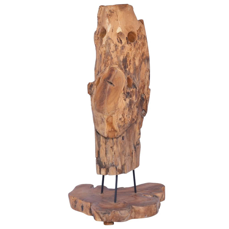 Wijnrek voor 8 flessen 40x30x80 cm massief teakhout MeubelReus