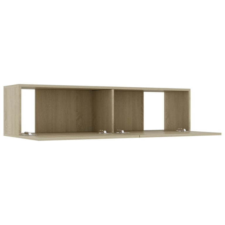 Tv-meubel 120x30x30 cm bewerkt hout sonoma eikenkleurig MeubelReus