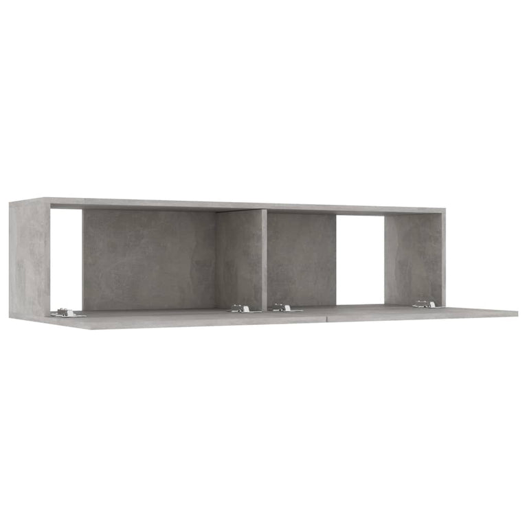 Tv-meubel 120x30x30 cm bewerkt hout betongrijs MeubelReus