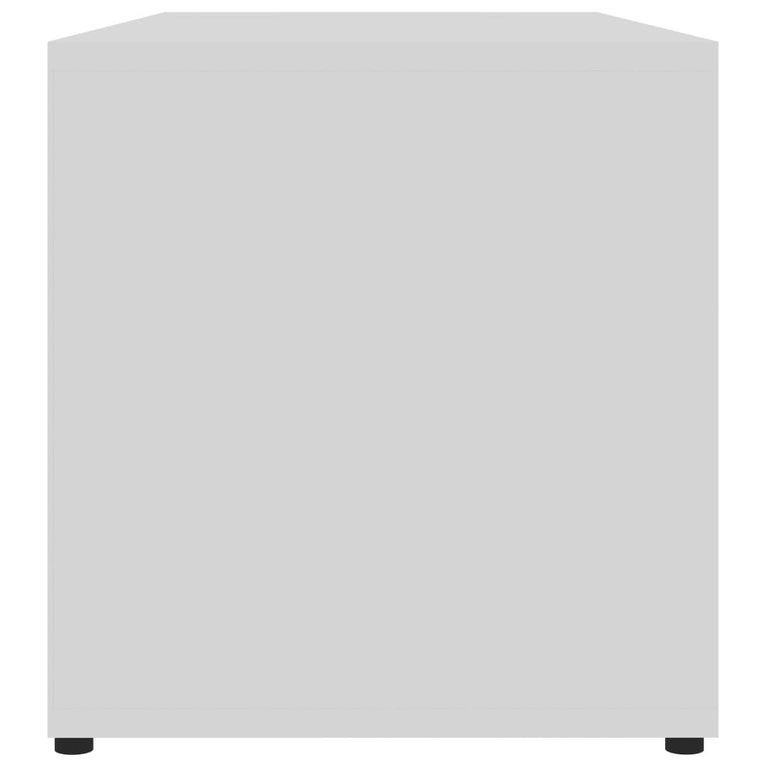 Tv-meubel 80x34x36 cm bewerkt hout wit MeubelReus