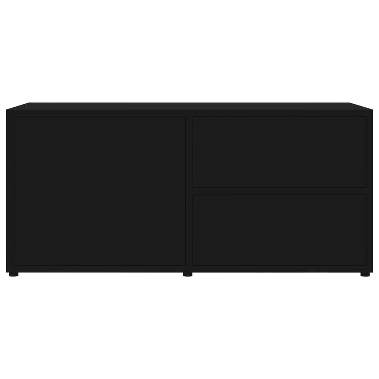Tv-meubel 80x34x36 cm spaanplaat zwart MeubelReus