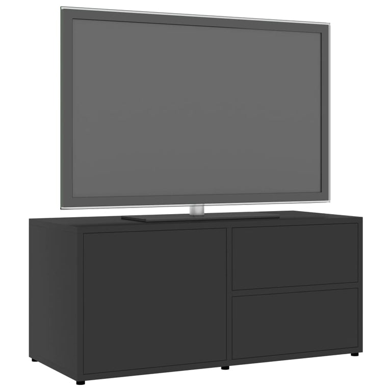 Tv-meubel 80x34x36 cm spaanplaat grijs