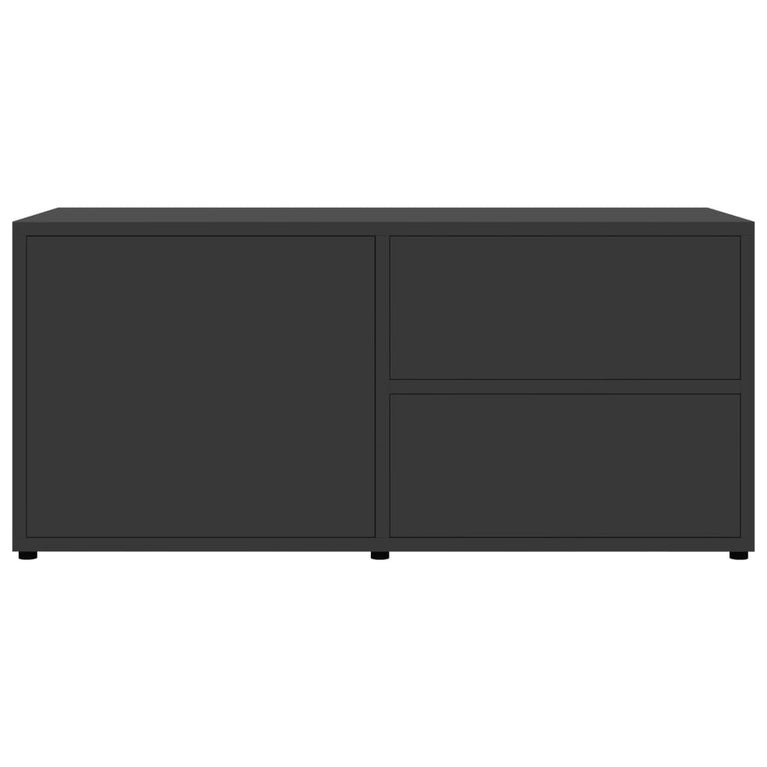 Tv-meubel 80x34x36 cm spaanplaat grijs