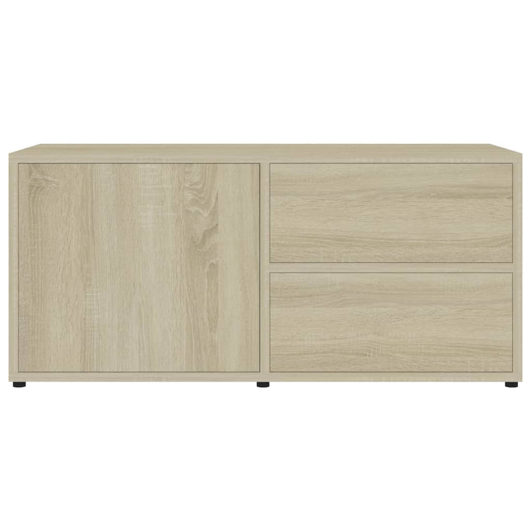 Tv-meubel 80x34x36 cm spaanplaat sonoma eikenkleurig MeubelReus