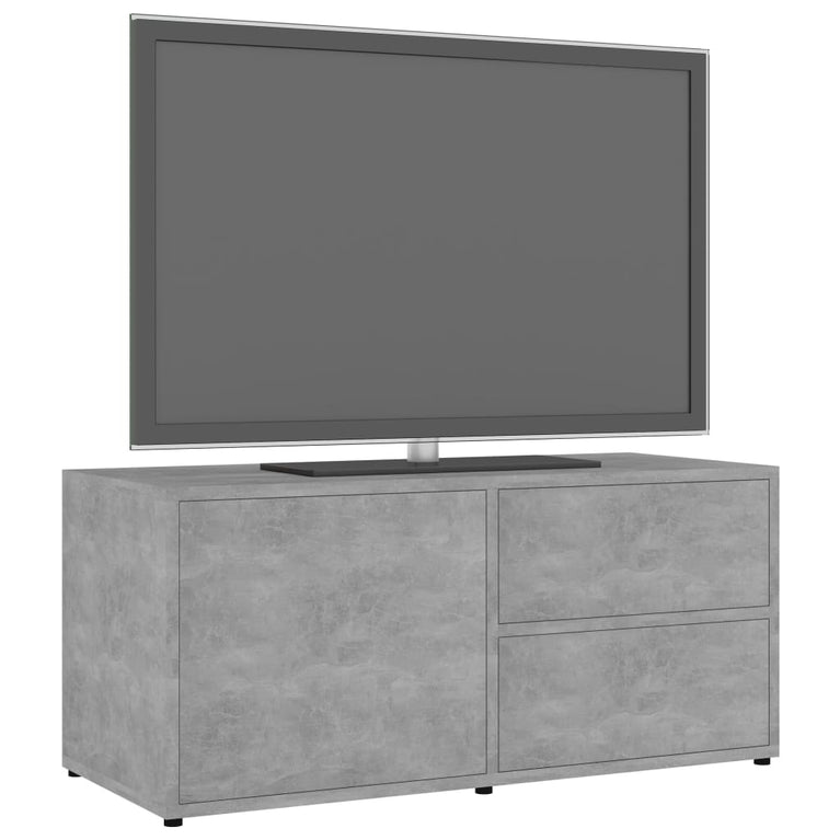 Tv-meubel 80x34x36 cm spaanplaat betongrijs MeubelReus