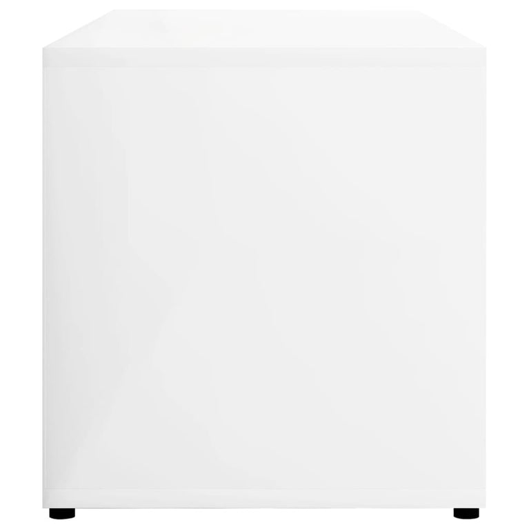 Tv-meubel 80x34x36 cm spaanplaat hoogglans wit MeubelReus