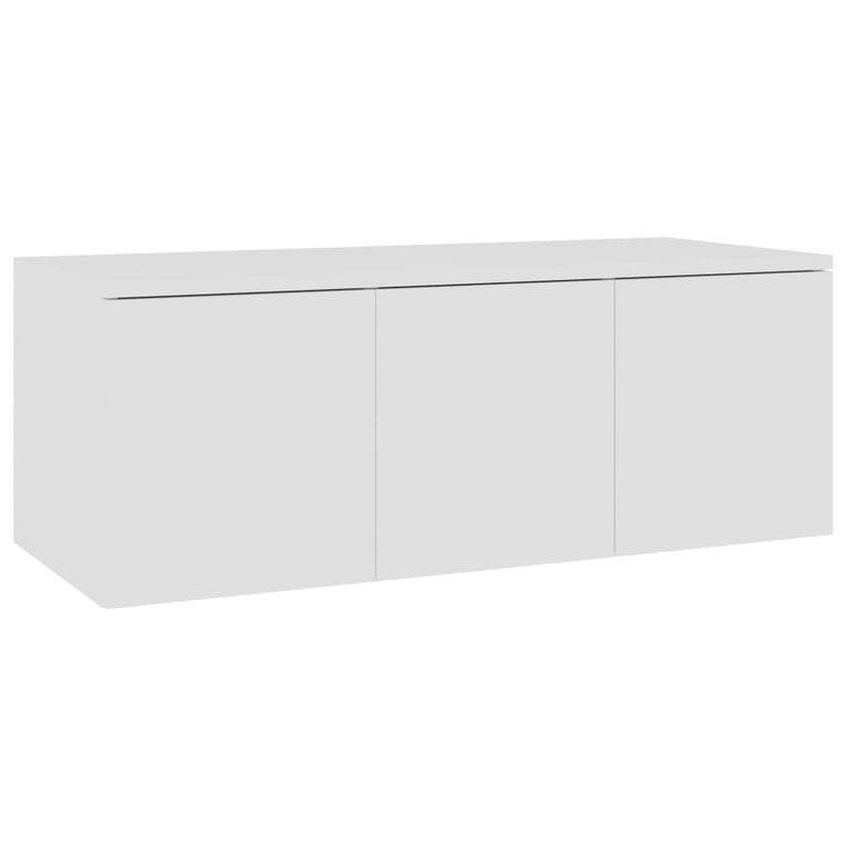 Tv-meubel 80x34x30 cm spaanplaat wit MeubelReus