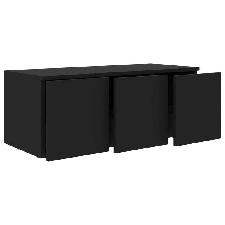 Tv-meubel 80x34x30 cm spaanplaat zwart MeubelReus