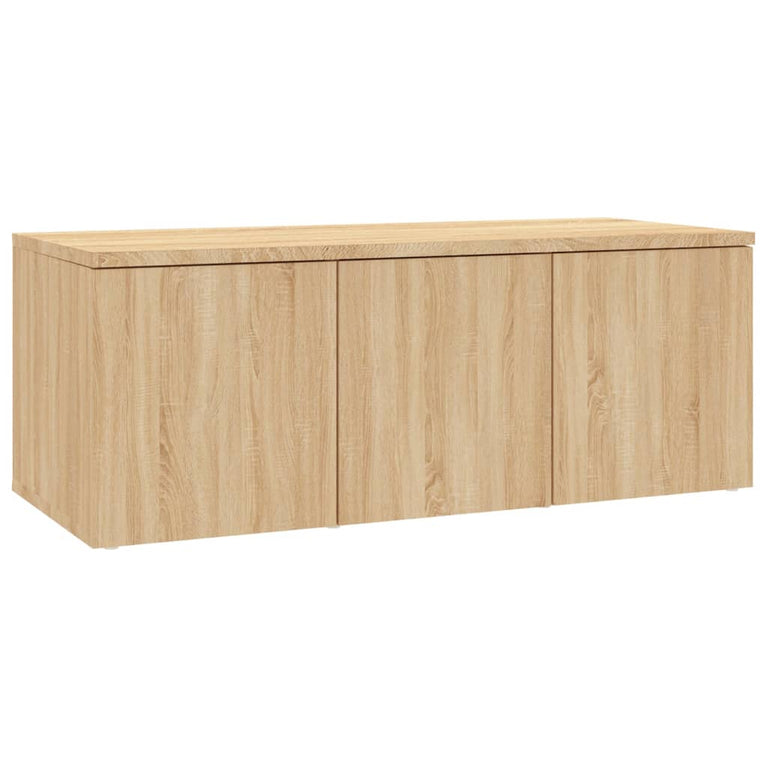 Tv-meubel 80x34x30 cm spaanplaat sonoma eikenkleurig MeubelReus