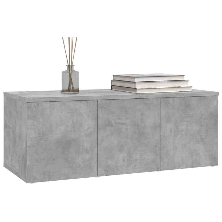 Tv-meubel 80x34x30 cm spaanplaat betongrijs MeubelReus