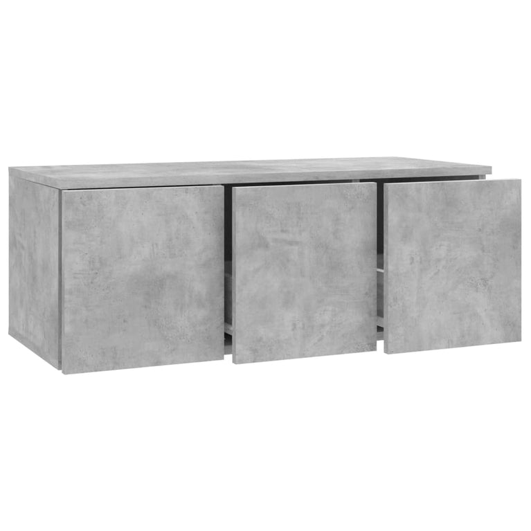 Tv-meubel 80x34x30 cm spaanplaat betongrijs MeubelReus
