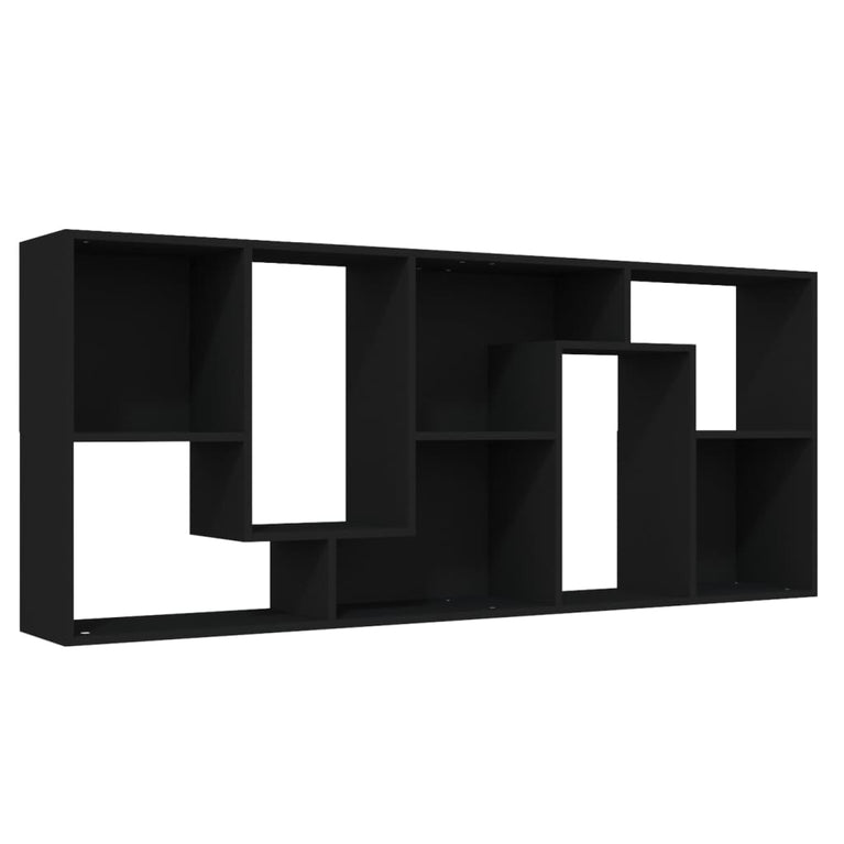 Boekenkast 67x24x161 cm spaanplaat zwart MeubelReus