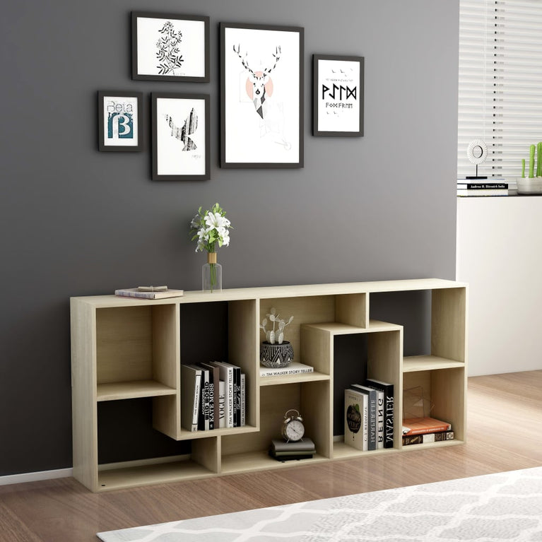 Boekenkast 67x24x161 cm spaanplaat sonoma eikenkleurig MeubelReus