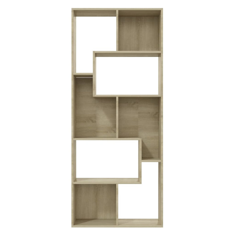 Boekenkast 67x24x161 cm spaanplaat sonoma eikenkleurig MeubelReus
