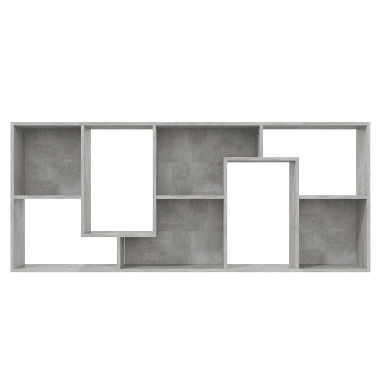 Boekenkast 67x24x161 cm spaanplaat betongrijs MeubelReus