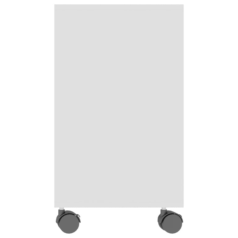 Bijzettafel 70x35x55 cm bewerkt hout wit MeubelReus