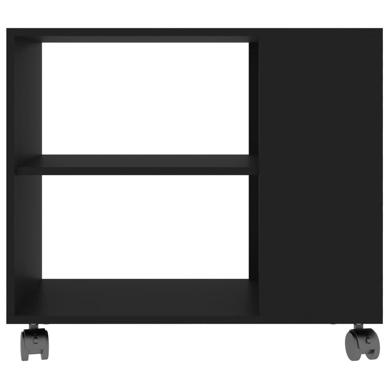 Bijzettafel 70x35x55 cm bewerkt hout zwart