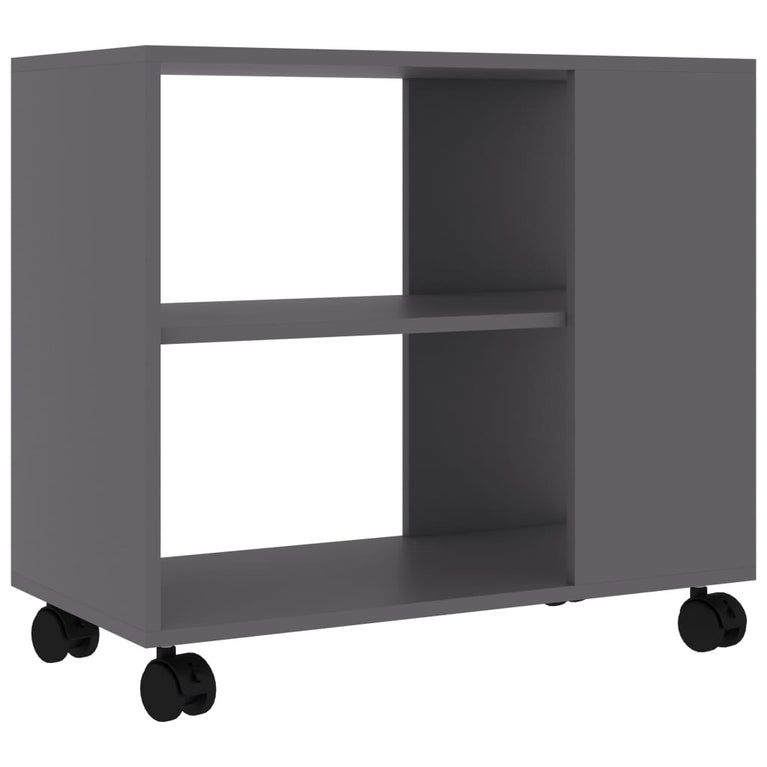 Bijzettafel 70x35x55 cm bewerkt hout grijs MeubelReus
