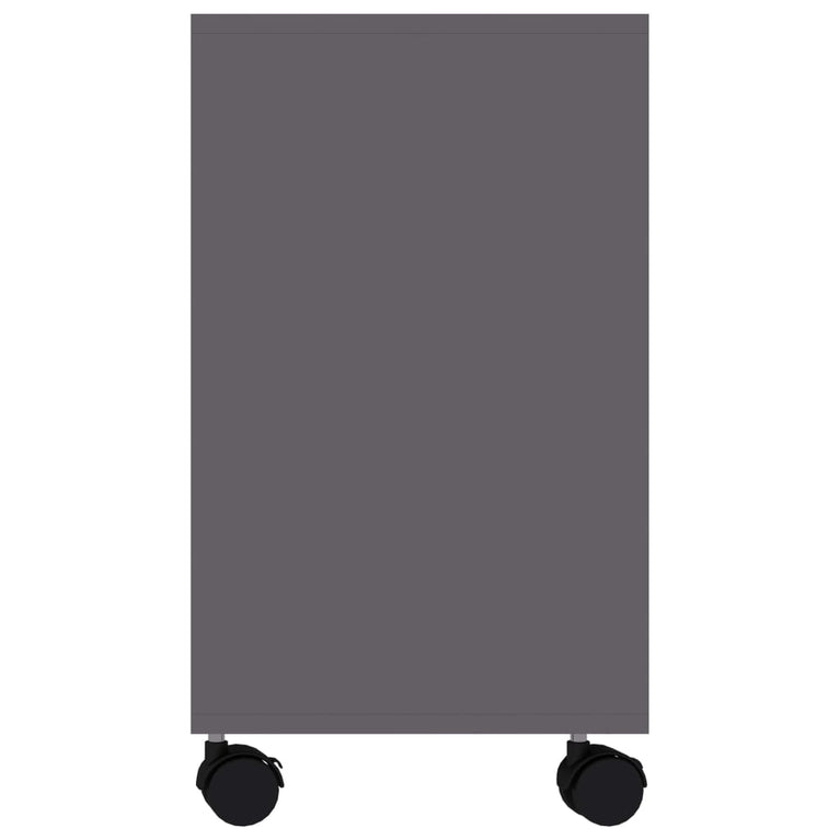 Bijzettafel 70x35x55 cm bewerkt hout grijs MeubelReus