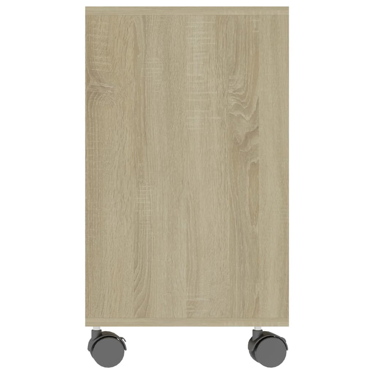 Bijzettafel 70x35x55 cm bewerkt hout sonoma eikenkleurig MeubelReus