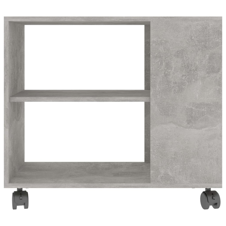 Bijzettafel 70x35x55 cm bewerkt hout betongrijs