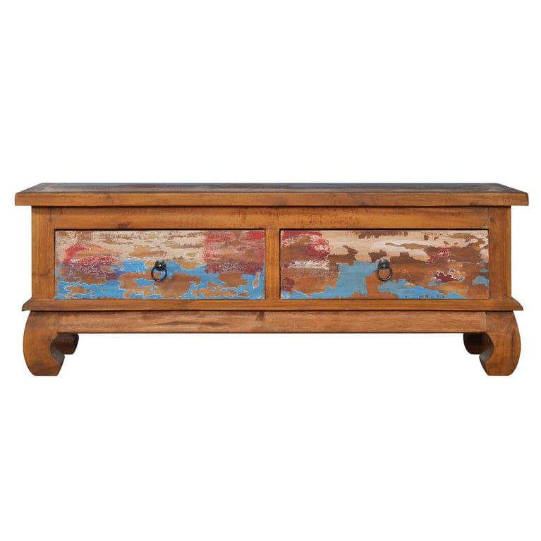 Tv-meubel 110x35x40 cm gerecycled teakhout MeubelReus