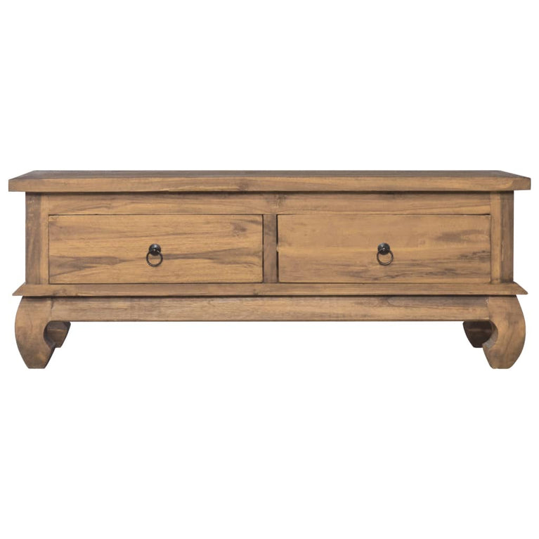 Tv-meubel 110x35x40 cm massief teakhout MeubelReus