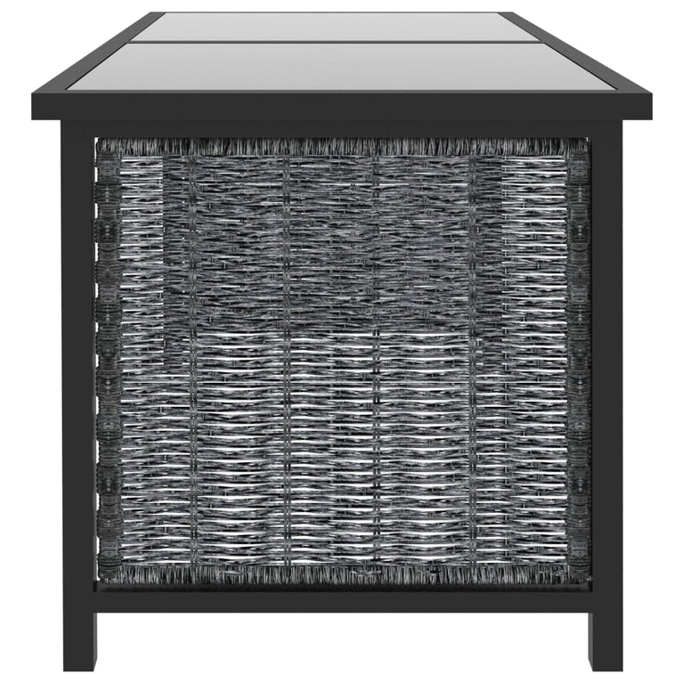 9-delige Loungeset met kussens poly rattan antraciet MeubelReus