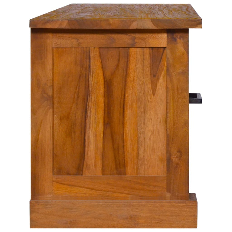 Tv-meubel 112x30x37 cm massief teakhout MeubelReus